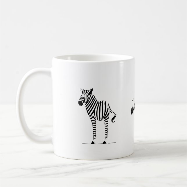 Zebra Lovers Gifts Coffee Mug (Left)