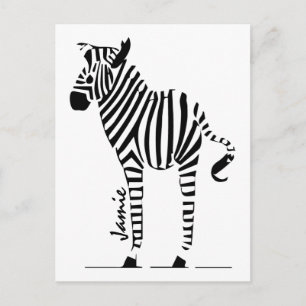 Zebra Lovers Gifts Postcard