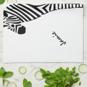 Zebra Lovers Gifts Tea Towel