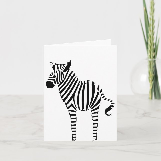 Zebra Lovers Thank You or Note Cards (Front)