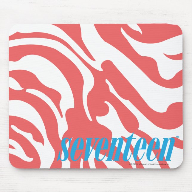 Zebra LtPink Mouse Pad (Front)