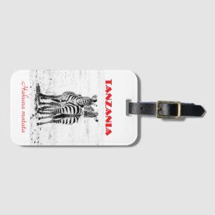 Zebra Luggage Tags