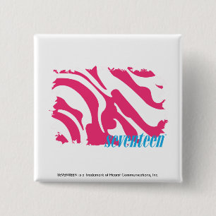 Zebra Magenta 3 15 Cm Square Badge