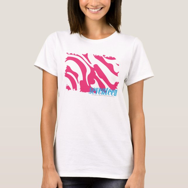 Zebra Magenta 3 T-Shirt (Front)