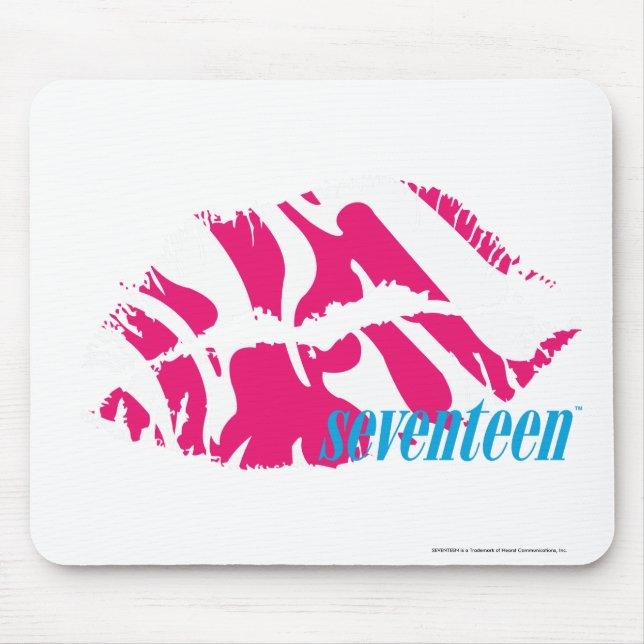 Zebra Magenta Mouse Pad (Front)