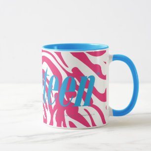 Zebra Magenta Mug