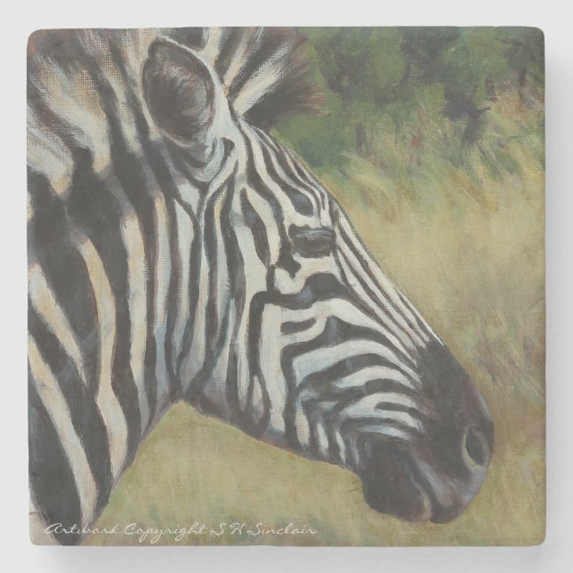 Zebra Marble Coaster (Front)
