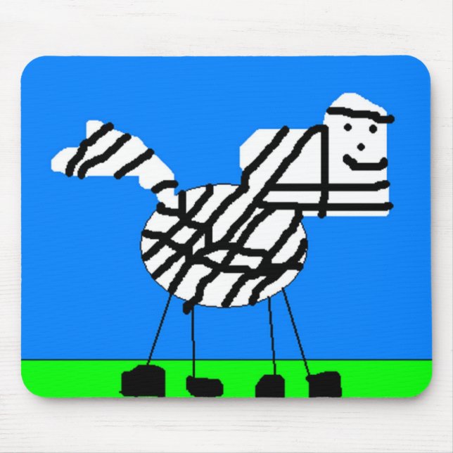 Zebra Mouse Pad (Front)