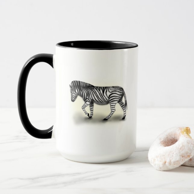 "Zebra" Mug (With Donut)