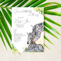  Zebra mum and baby African safari baby shower