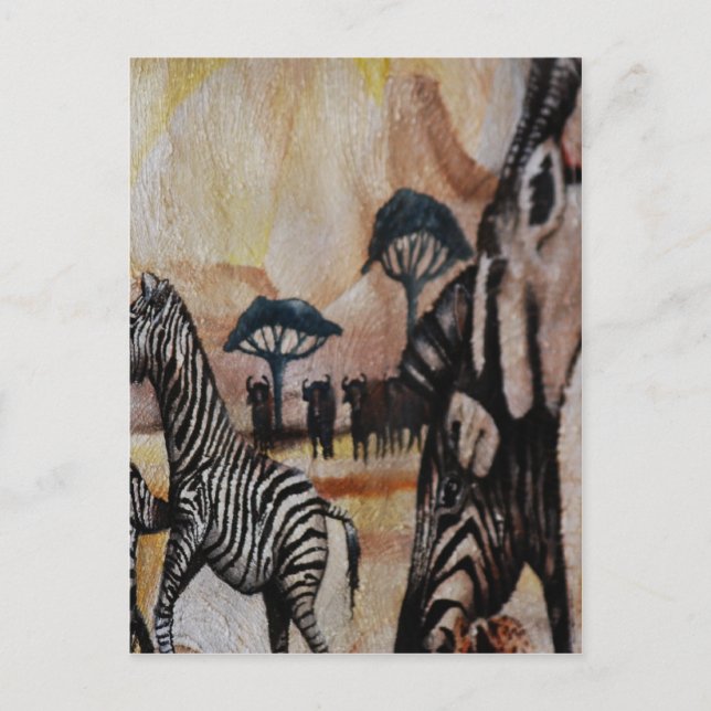 Zebra Mural Postcard (Front)
