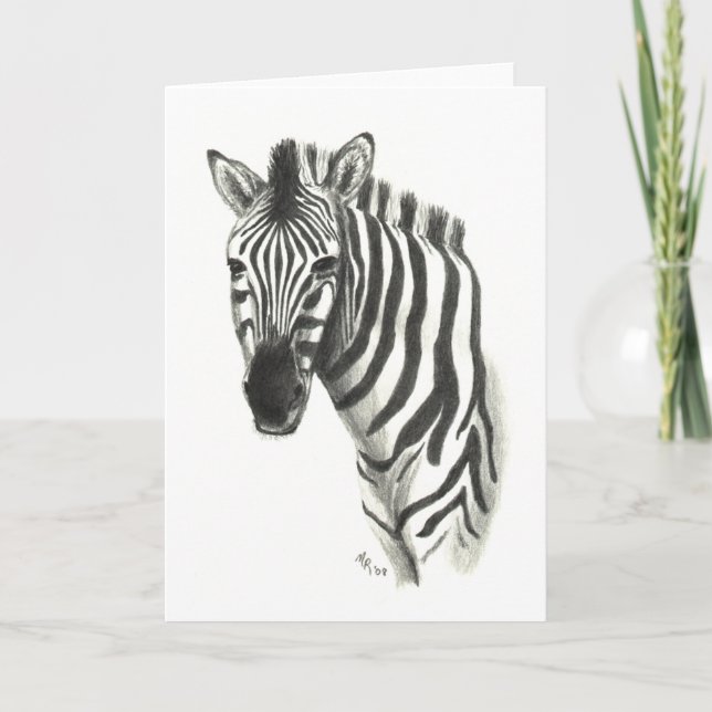 Zebra Note Card (Front)