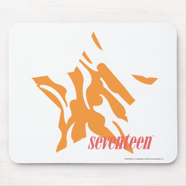 Zebra Orange 3 Mouse Pad (Front)