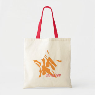Zebra Orange 3 Tote Bag