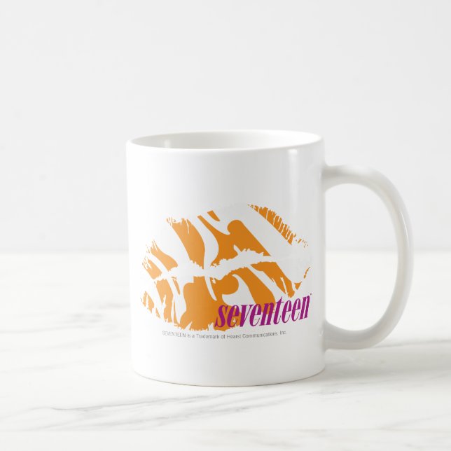Zebra Orange Coffee Mug (Right)