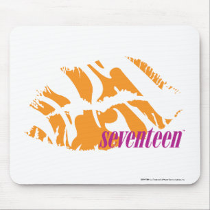 Zebra Orange Mouse Pad