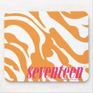 Zebra Orange Mouse Pad