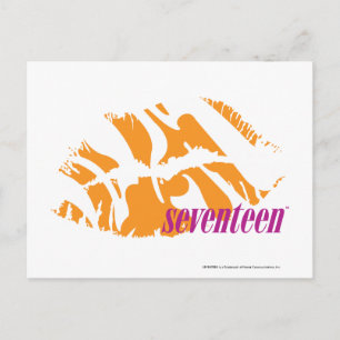 Zebra Orange Postcard