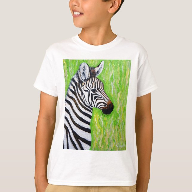 Zebra Painting T-Shirt (Front)