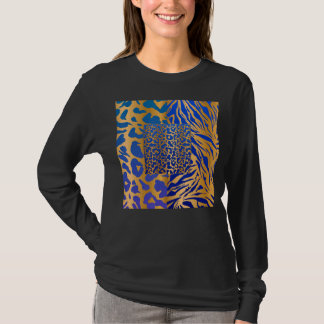 Zebra Panther Cheetah Animal Safari Print T-Shirt