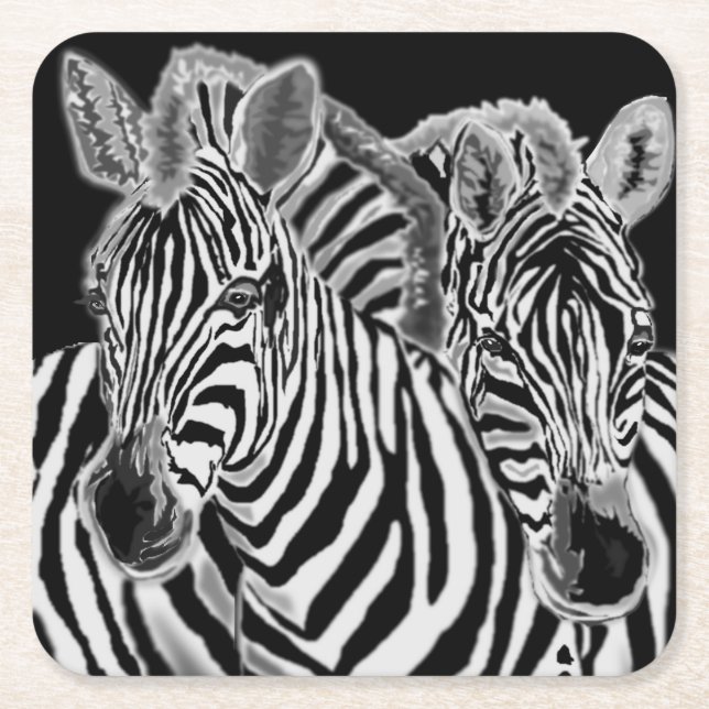 Zebra Paper Coaster (Front)