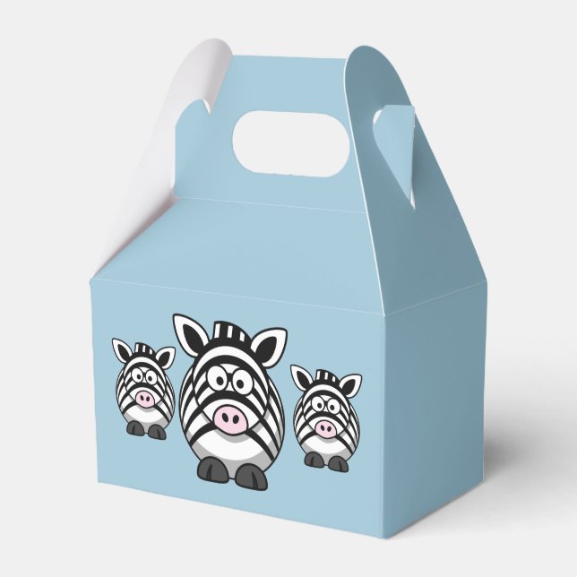 Zebra Party Favour Box (Front Side)