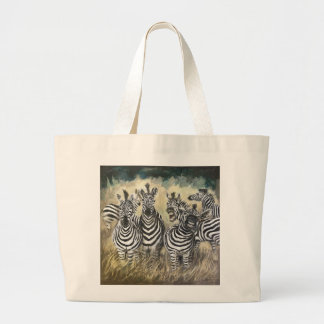 Zebra Party Large Tote Bag