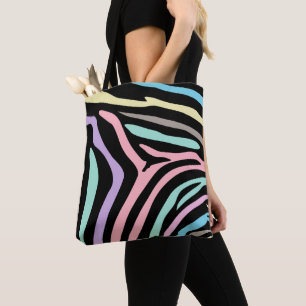 Zebra Pastel Colour Cross Body Bag