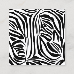 Zebra pattern appointment card