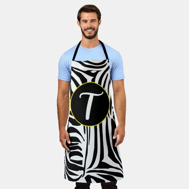 Zebra Pattern Apron (Worn)