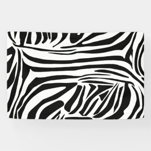 Zebra pattern banner