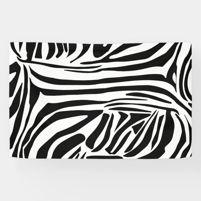 Zebra pattern banner (Horizontal)