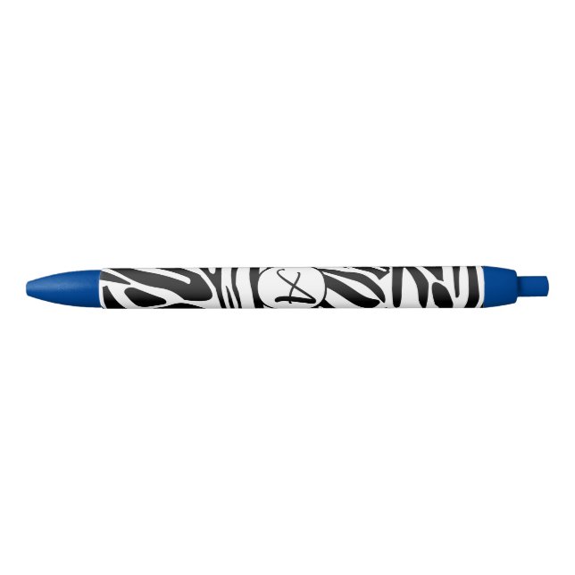 Zebra Pattern Black Ink Pen (Front)