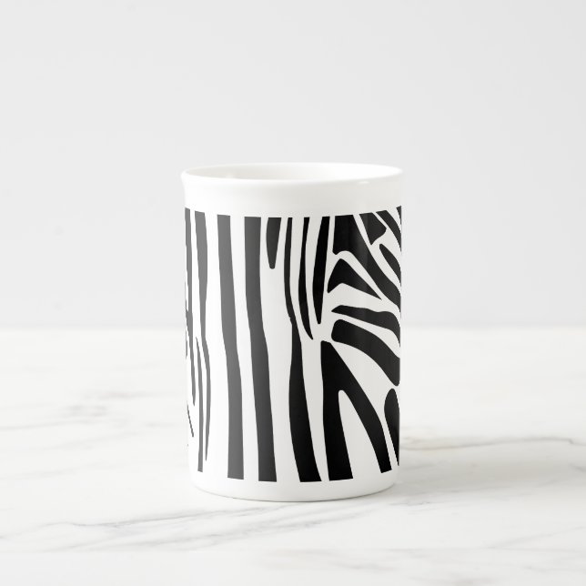 Zebra pattern bone china mug (Front)