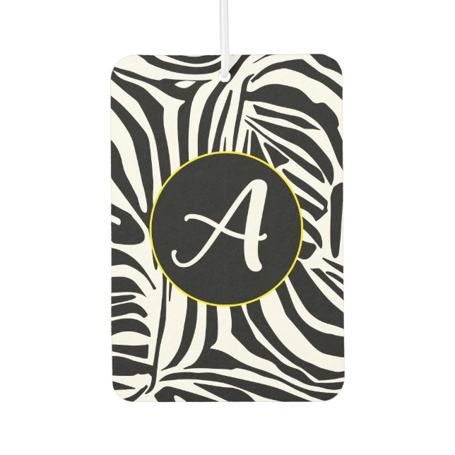 Zebra Pattern Car Air Freshener (Front)