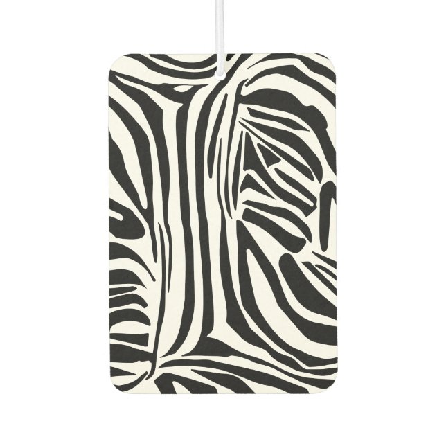 Zebra pattern car air freshener (Front)
