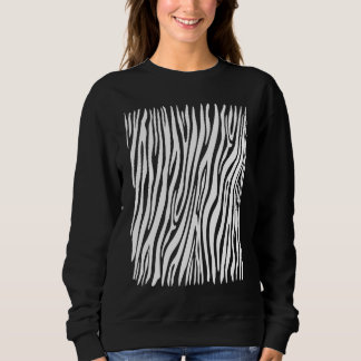 Zebra Pattern Carnival Costume Zebra Stripes Fancy Sweatshirt