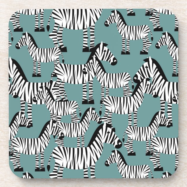 Zebra Pattern Coaster (Front)