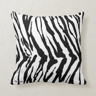 Zebra pattern cushion