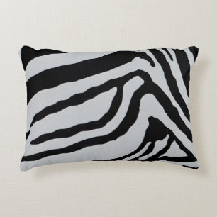 Zebra pattern decorative cushion