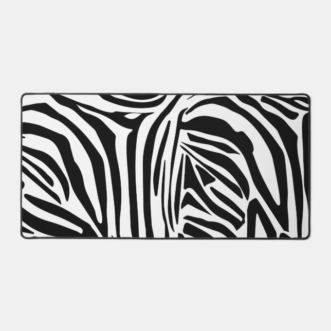 Zebra pattern desk mat (Front)