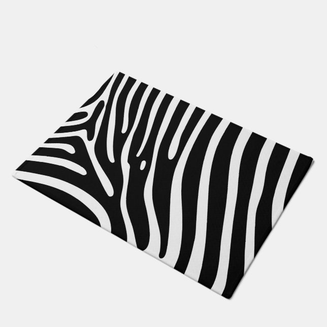 ZEBRA Pattern Doormat (Angled)
