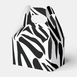 Zebra pattern favour box