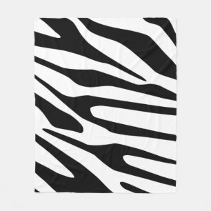 Zebra Pattern Fleece Blanket