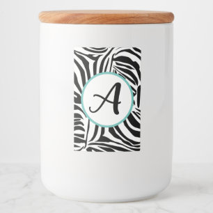 Zebra Pattern Food Label