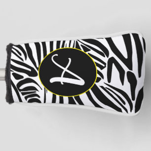 Zebra Pattern Golf Head Cover