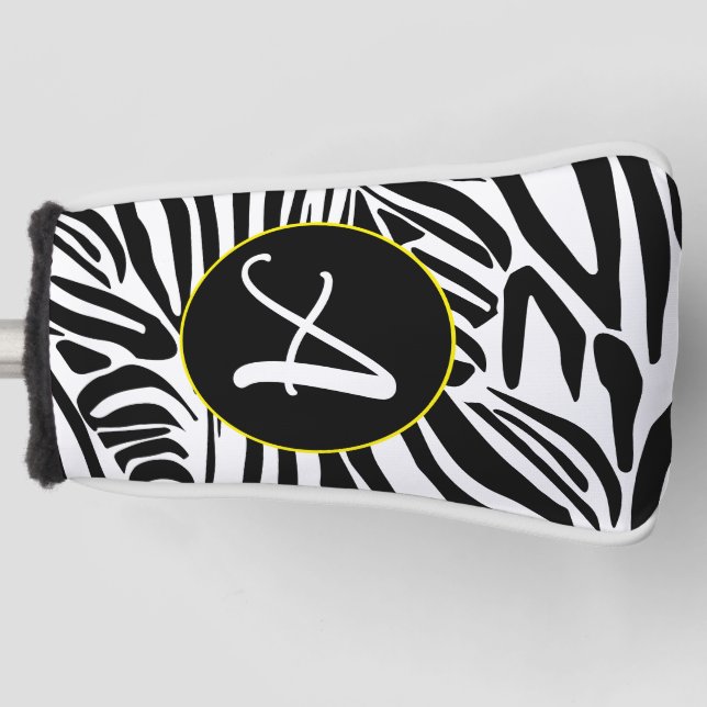 Zebra Pattern Golf Head Cover (Front)