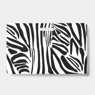 Zebra pattern ID badge