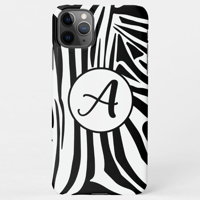 Zebra Pattern iPhone Case (Back)
