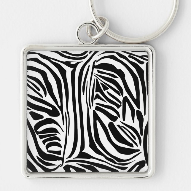 Zebra pattern key ring (Front)